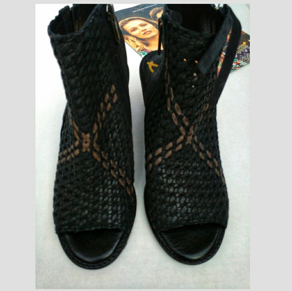 New Sam Edelman Open Toe Leather Booties - Picture 3 of 8